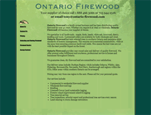 Tablet Screenshot of ontario-firewood.com